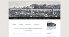 Desktop Screenshot of nagymarosiplebania.hu